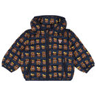 Younger Boys Blue Logo Padded Jacket, 2, hi-res