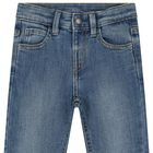 Younger Boys Blue Denim Jeans, 1, hi-res