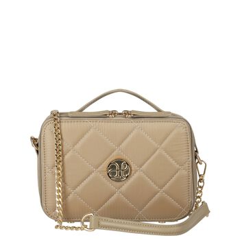 Girls Beige Quilted Handbag