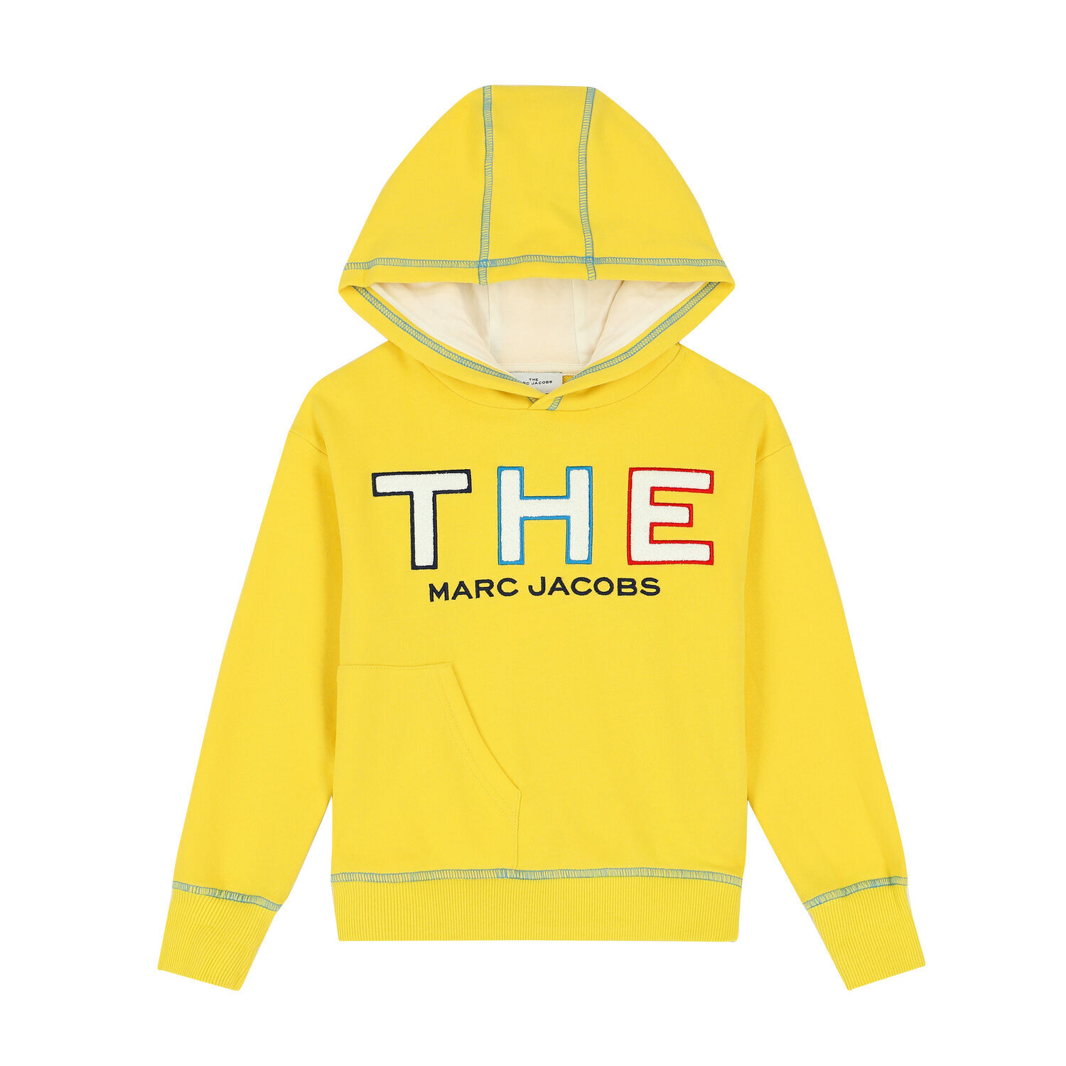 Boys Yellow Logo Hooded Top, 1, hi-res image number null
