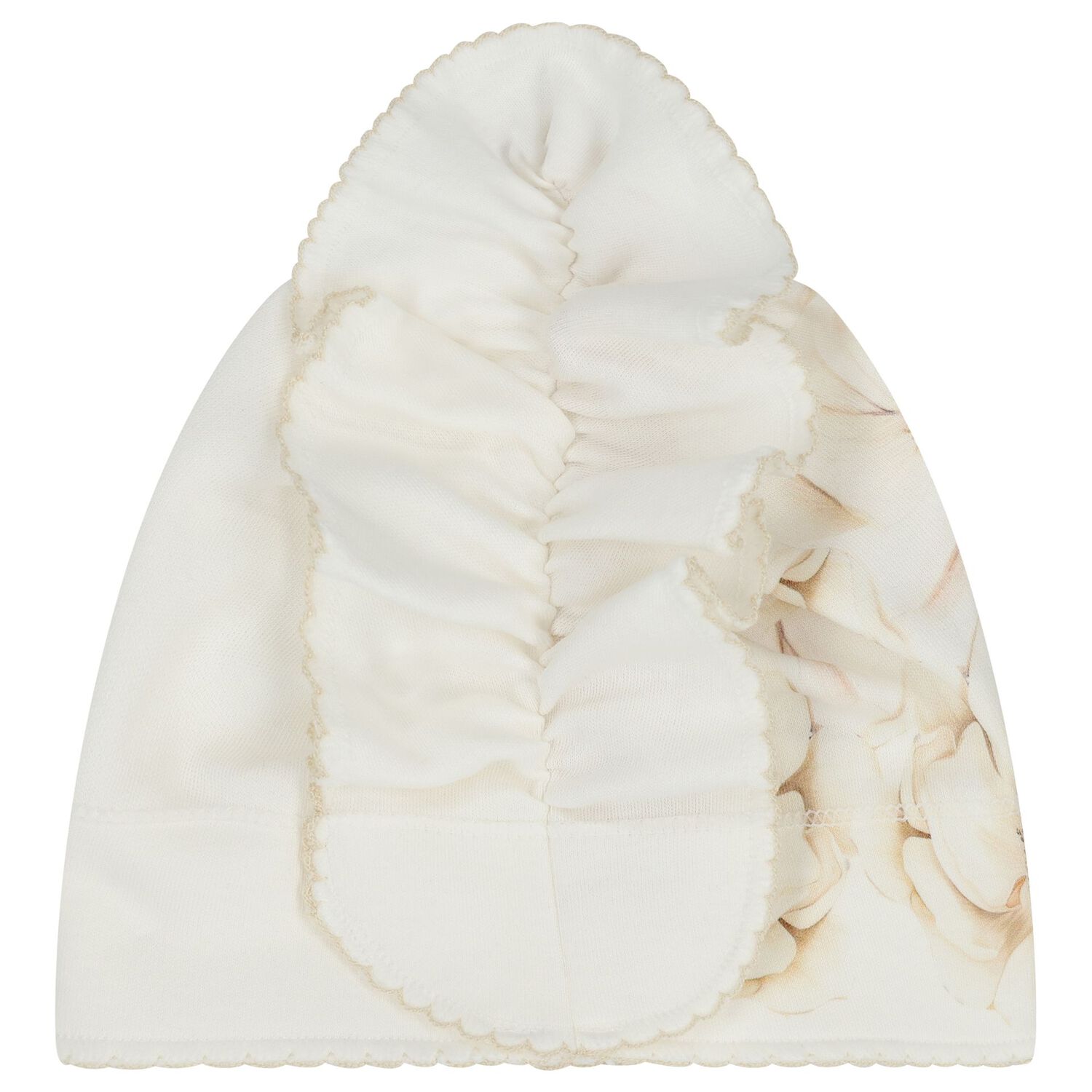Baby Girls Ivory Blanket & Hat Set , 1, hi-res