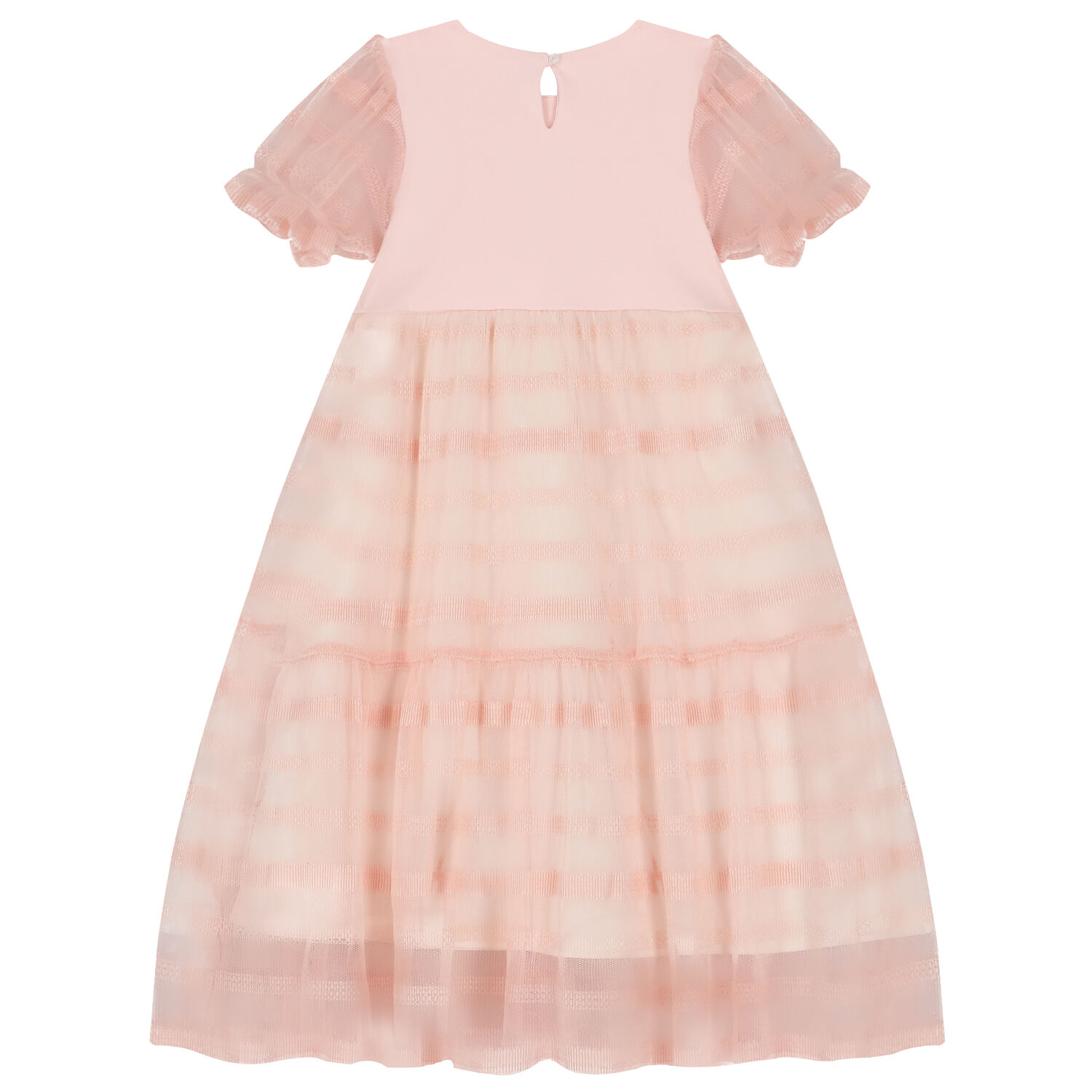 Girls Pink Logo Dress, 1, hi-res