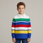 Boys Multi-Coloured Logo Polo Shirt, 1, hi-res