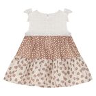 Baby Girls Beige & Ivory Dress, 2, hi-res