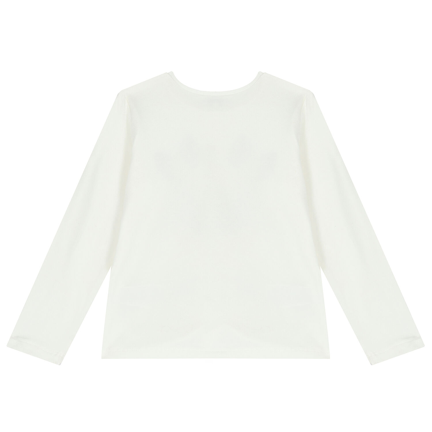 Girls Ivory Long Sleeve Top, 1, hi-res image number null