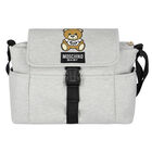 Grey Teddy Logo Baby Changing Bag, 1, hi-res