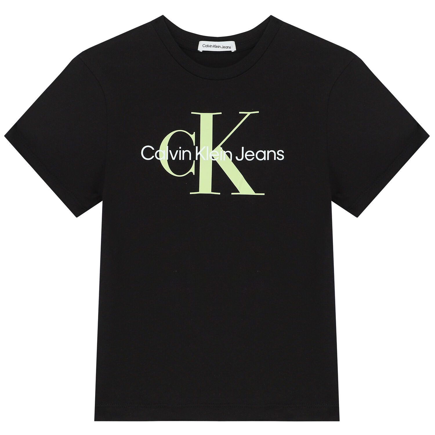 Boys Black Logo T-Shirt, 7, hi-res