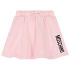 Girls Pink Logo Skirt, 1, hi-res