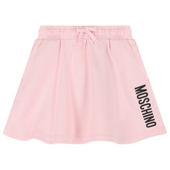 Girls Pink Logo Skirt