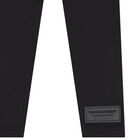 Girls Black Logo Softskin Leggings, 2, hi-res