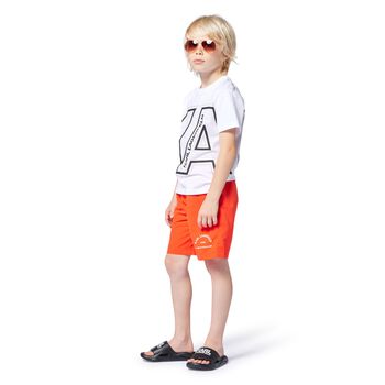 Boys White Logo T-Shirt