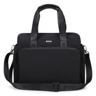 Black Mini Me Logo Baby Changing Bag, 1, hi-res