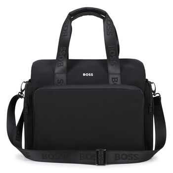 Black Mini Me Logo Baby Changing Bag
