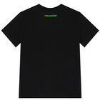 Boys Black & Green Thunderbolt T-Shirt, 1, hi-res