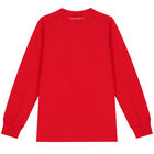 Boys Red Logo Long Sleeve Top, 2, hi-res