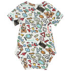 Baby Boys White Logo Bodysuit ( 2-Pack ), 1, hi-res