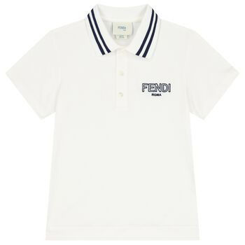 Boys Ivory Logo Polo Shirt