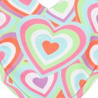 Girls Pink Abstract Heart Print Bag, 1, hi-res