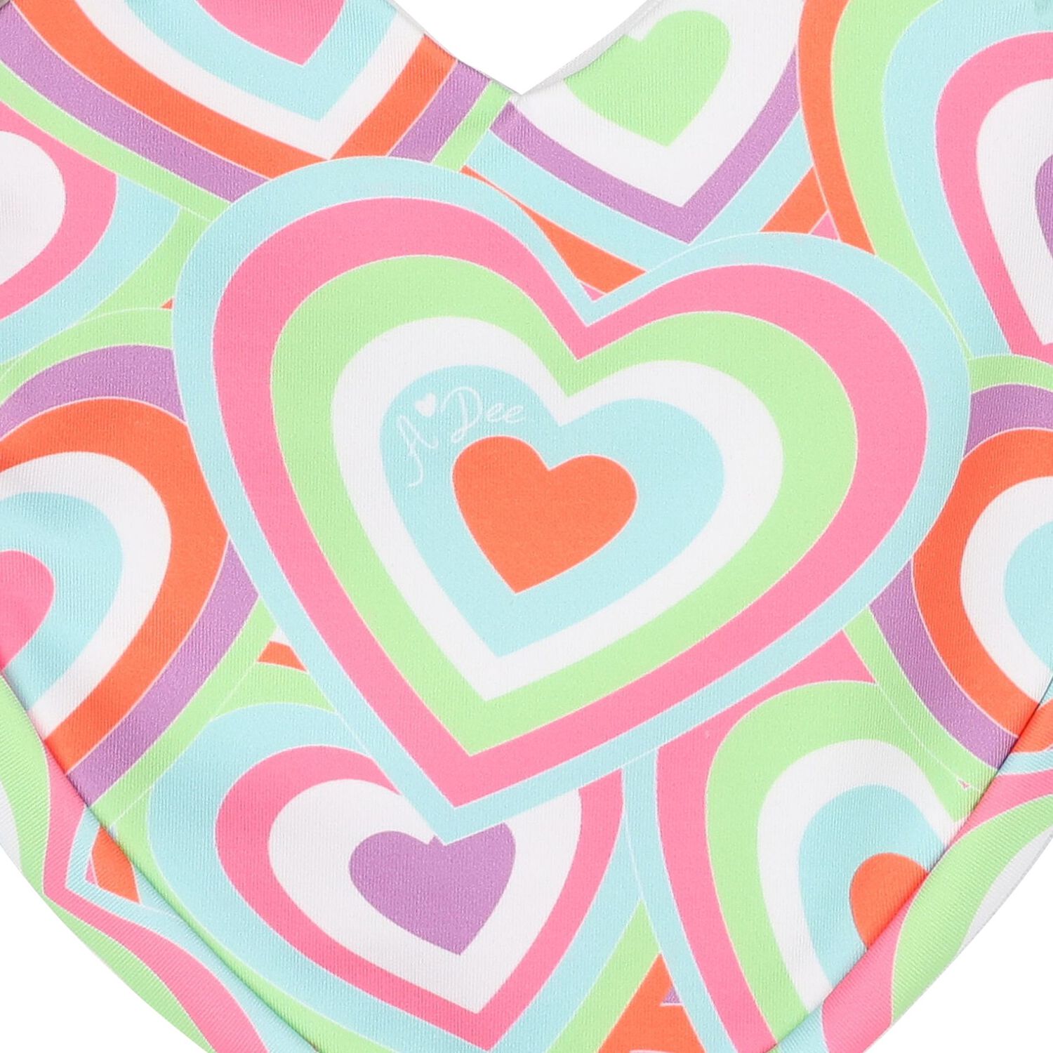 Girls Pink Abstract Heart Print Bag, 1, hi-res image number null