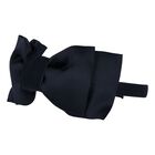 Girls Navy Blue Bow Headband, 1, hi-res