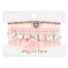 Girls Pink & Gold Bracelets ( 4-Pack ), 1, hi-res