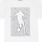 Boys White Logo T-Shirt, 1, hi-res