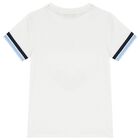 Boys White Logo T-Shirt, 1, hi-res