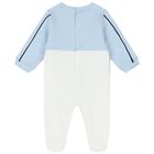 Baby Boys Blue & White Logo Baby Set, 1, hi-res