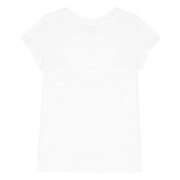 Girls White Logo T-Shirt