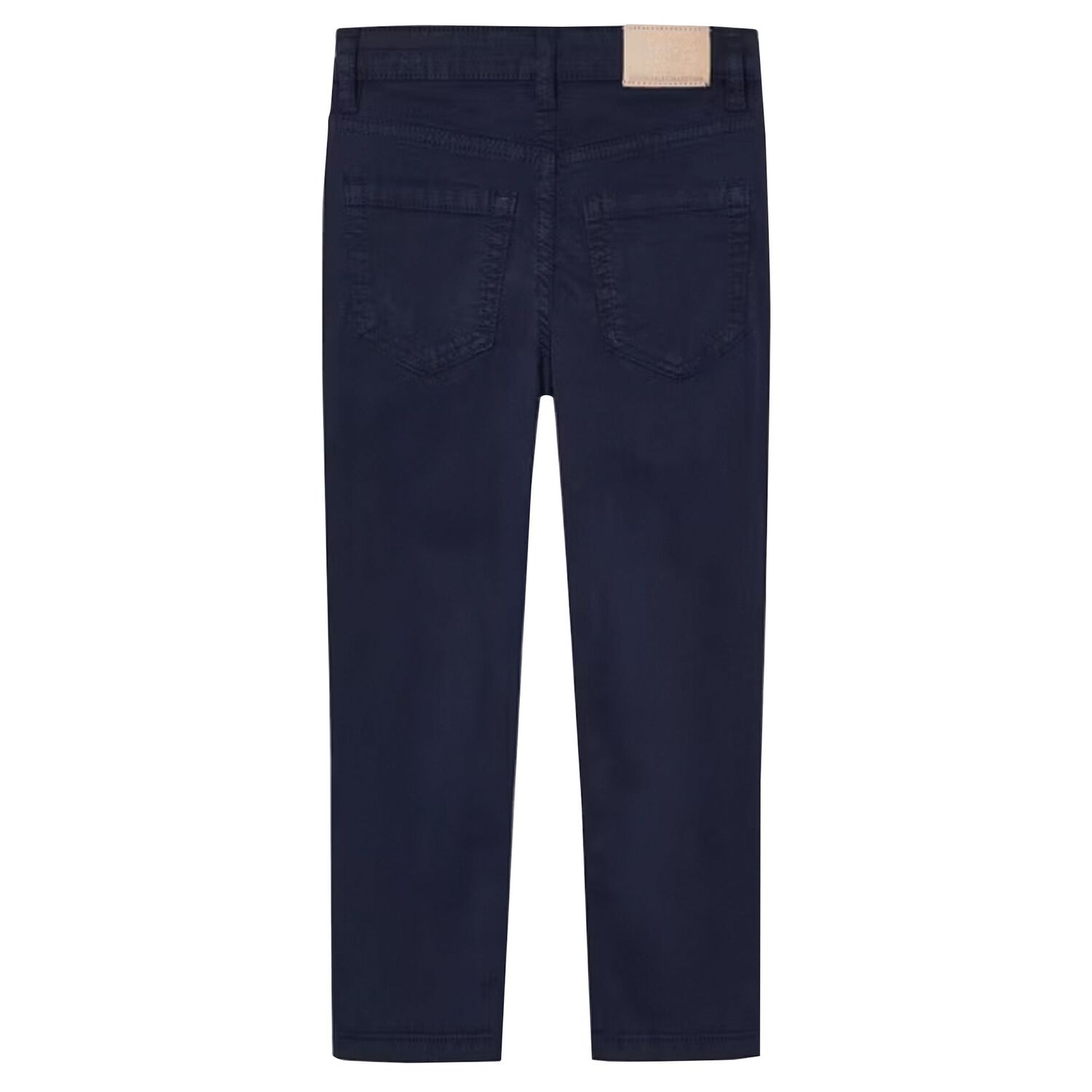 Boys Navy Blue Chino Trousers, 2, hi-res image number null