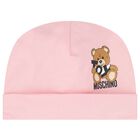 Baby Girls Pink Teddy Bear Logo Babygrow Gift Set, 4, hi-res
