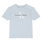 Younger Boys Blue Logo T-Shirt, 6, hi-res