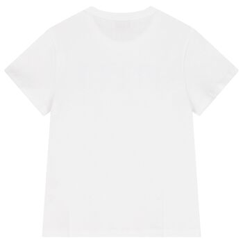 Girls White Logo T-Shirt