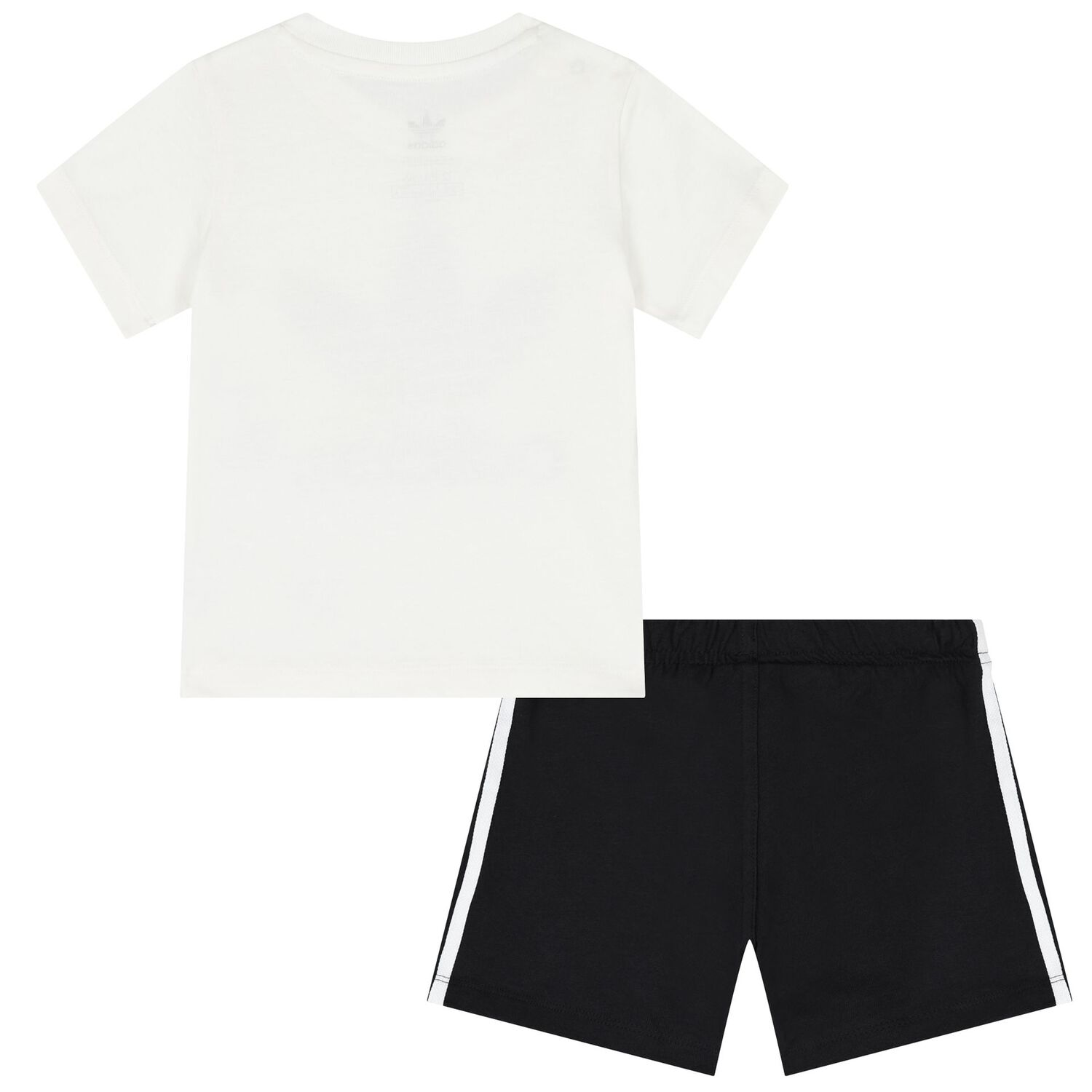 White & Black Logo Shorts Set, 1, hi-res image number null