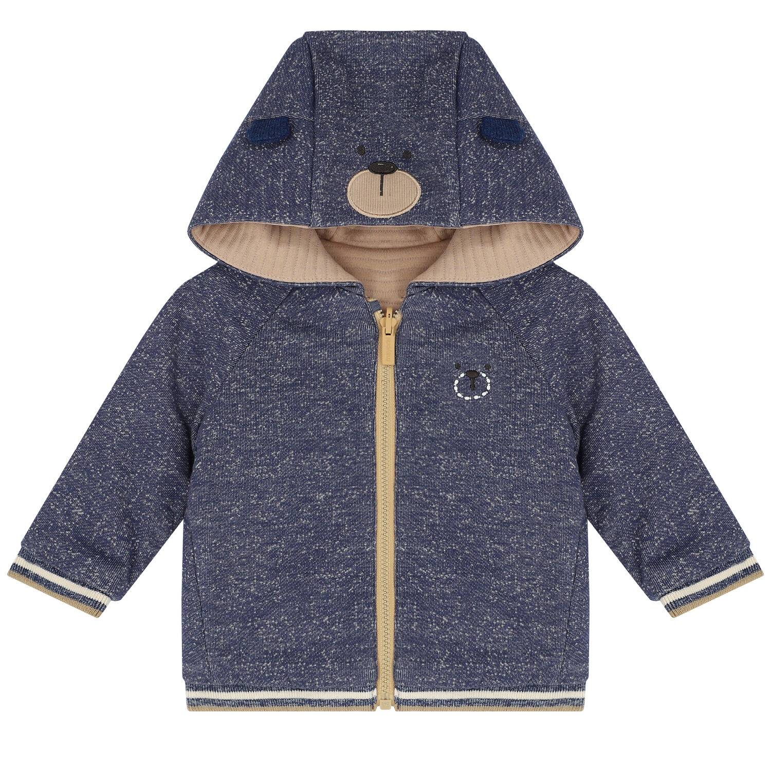 Baby Boys Reversible Zip Up Hoodie, 1, hi-res