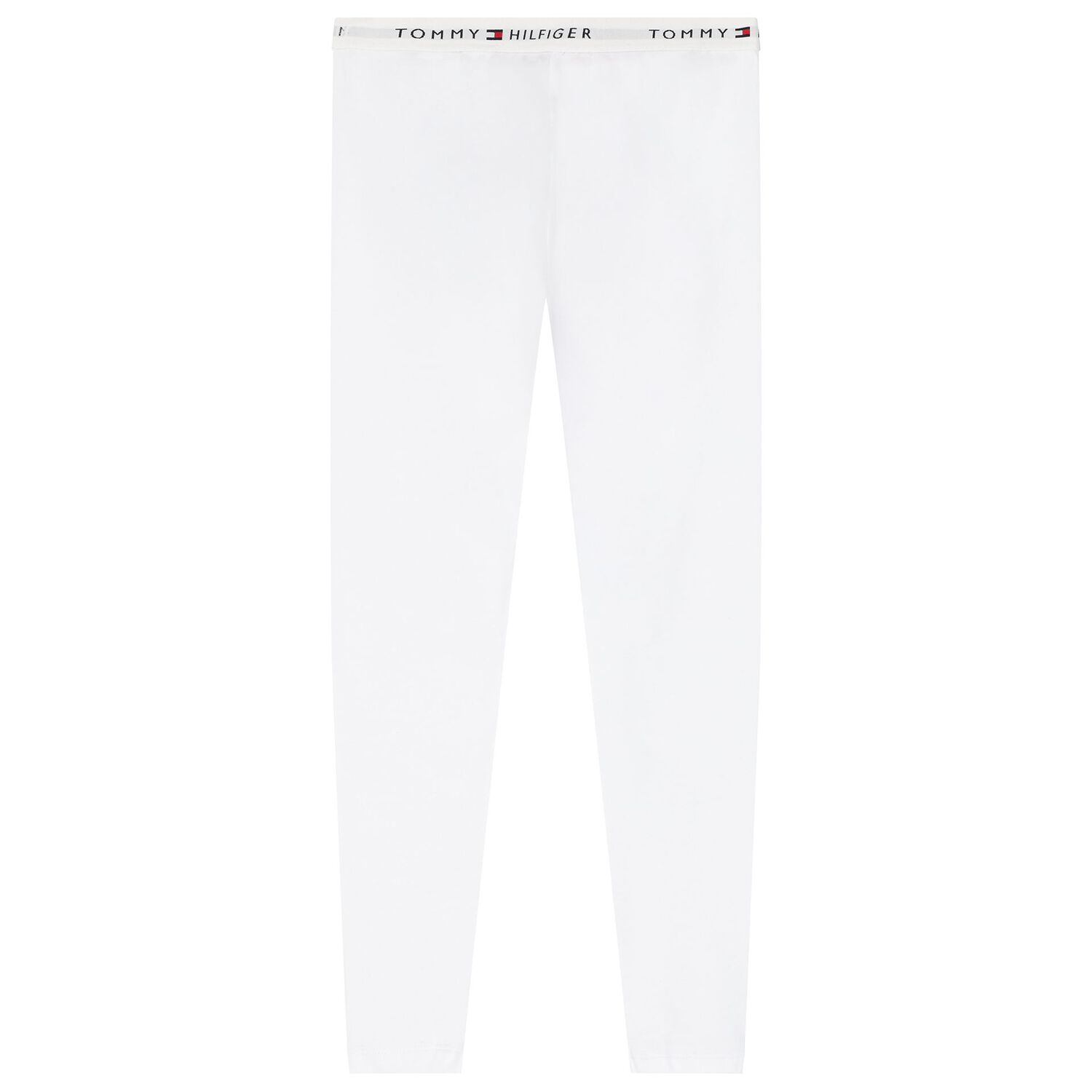 Girls White & Navy Blue Cotton Leggings ( 2-Pack ), 1, hi-res image number null