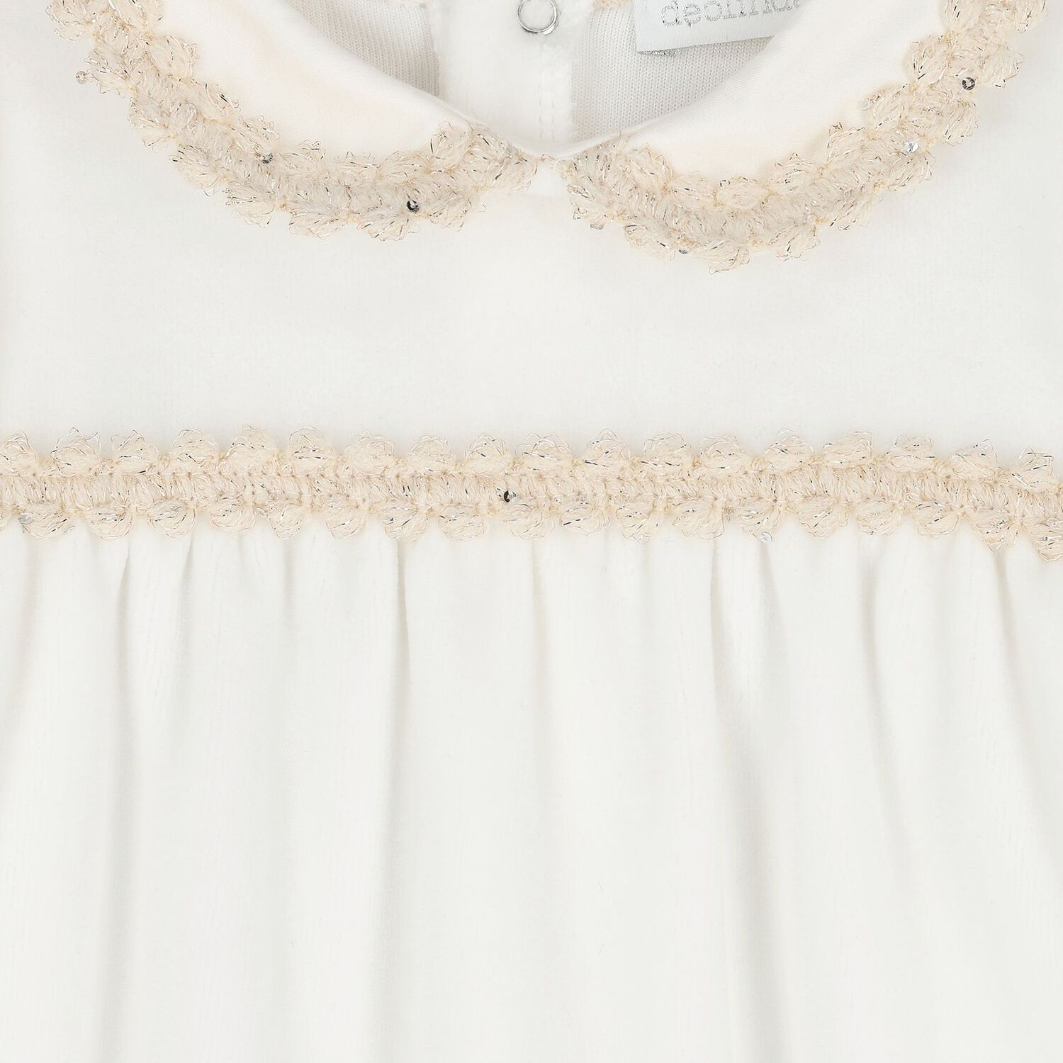 Baby Girls Ivory Velour Babygrow Gift Set, 1, hi-res