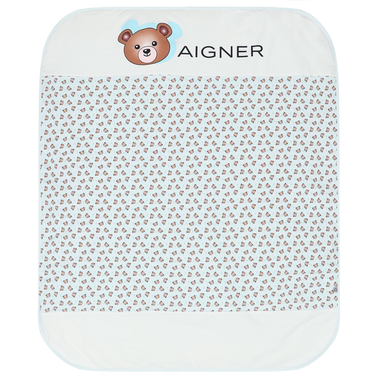 Baby Boys White & Blue Logo Blanket, 2, hi-res image number null