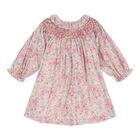 Baby Girls Pink Liberty Floral Dress, 1, hi-res