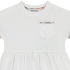 Baby Girls White Check Dress Set, 1, hi-res