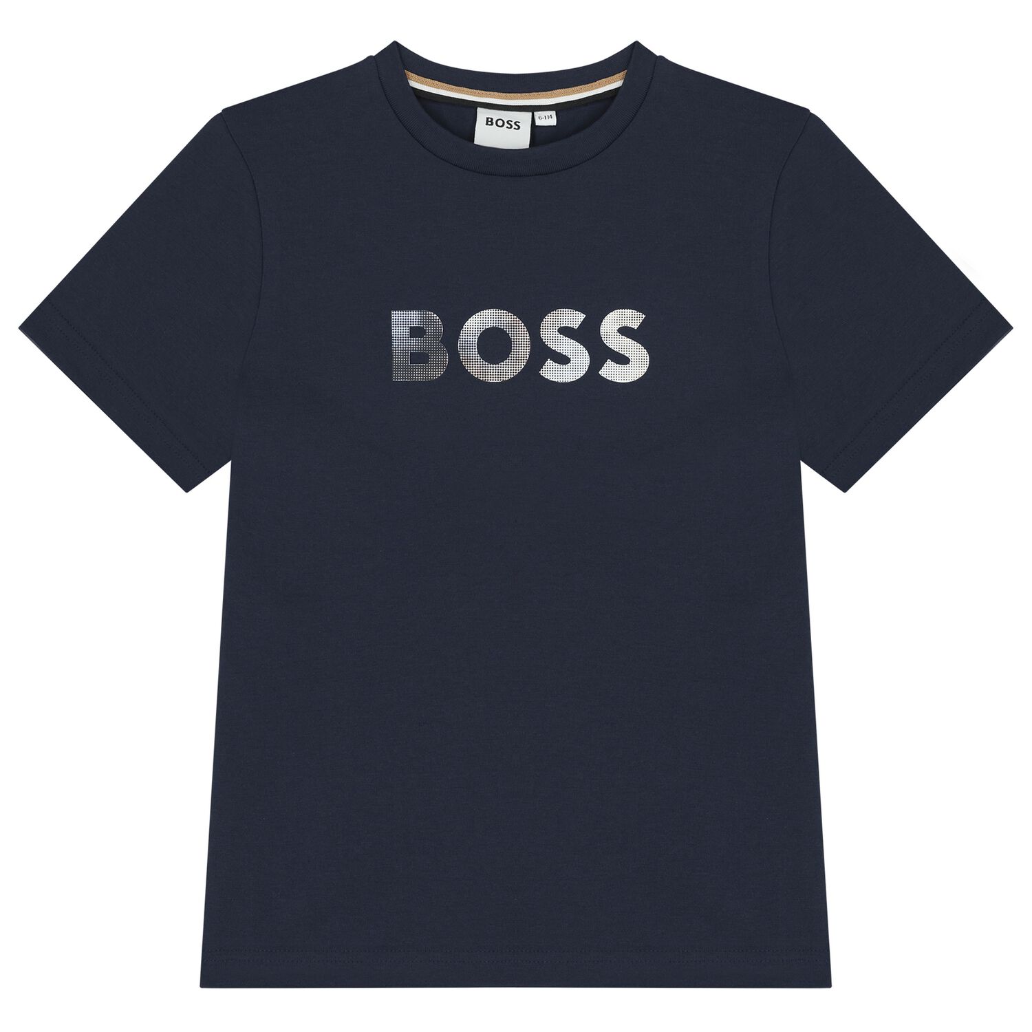 Boys Navy Blue Logo T-Shirt, 2, hi-res