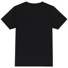 Boys Black Logo T-Shirt, 1, hi-res