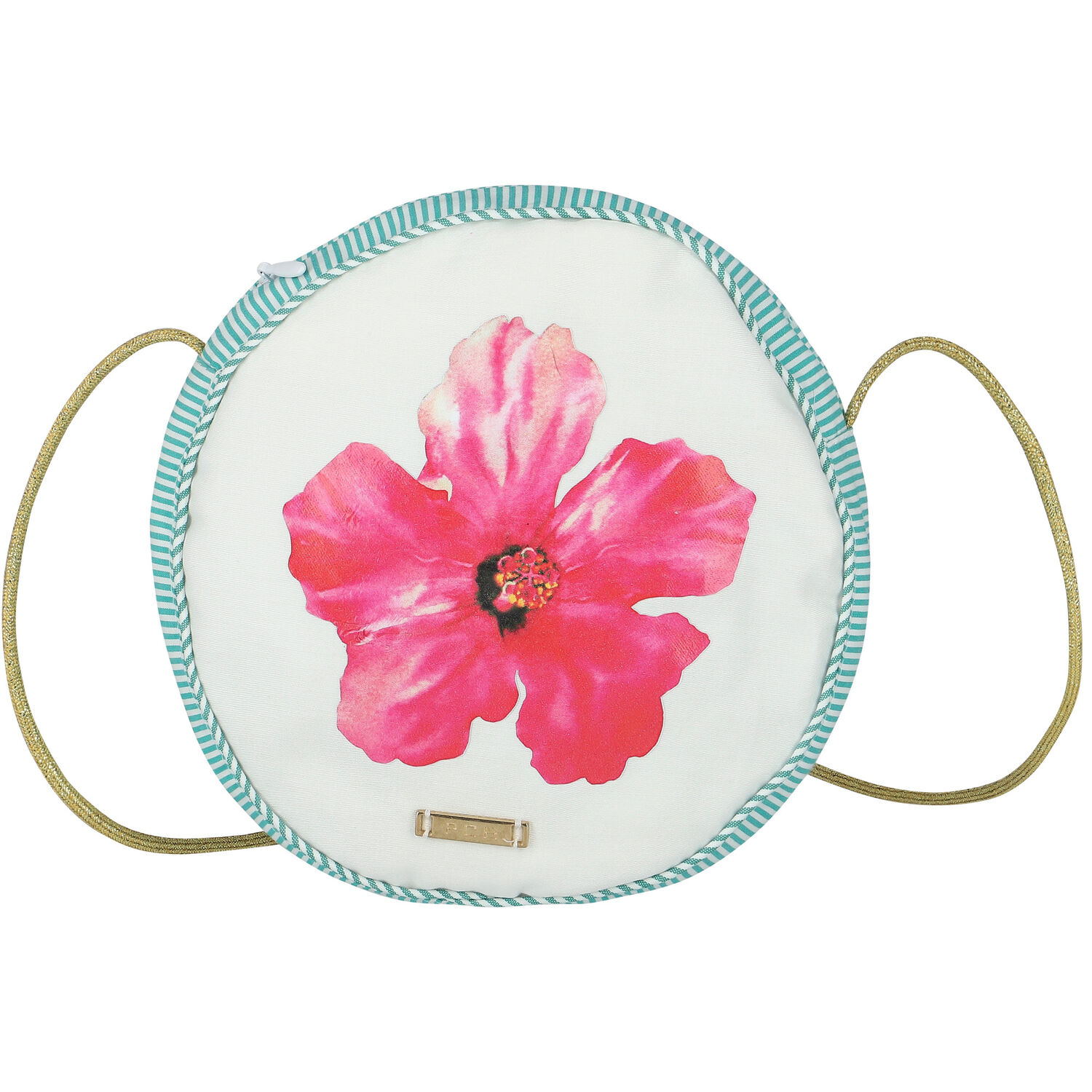 Girls Green & White Floral Bag, 1, hi-res