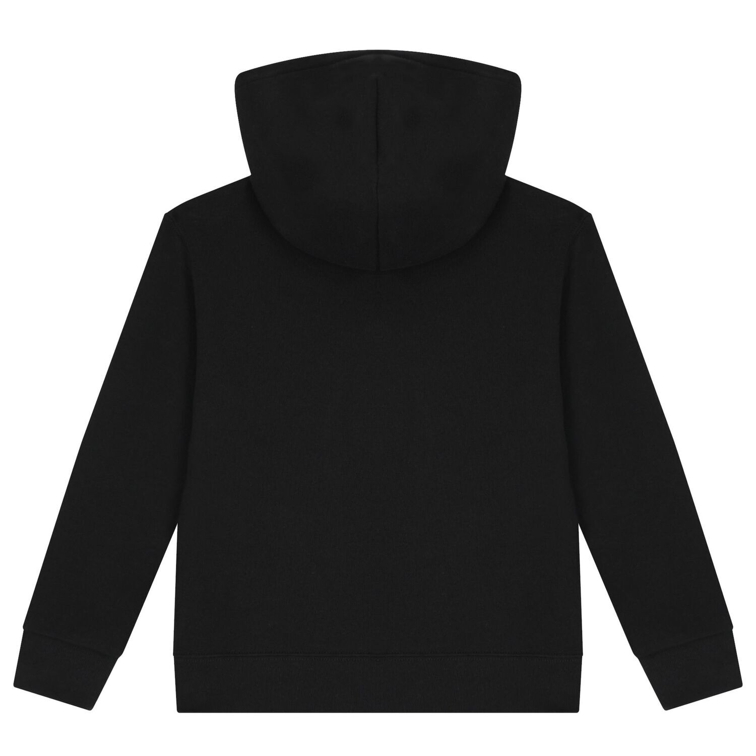 Boys Black Logo Hooded Top, 1, hi-res image number null