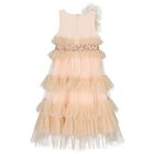  Girls Pink Sequin Tiered Dress, 1, hi-res