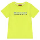 Boys Neon Yellow Logo T-Shirt, 1, hi-res
