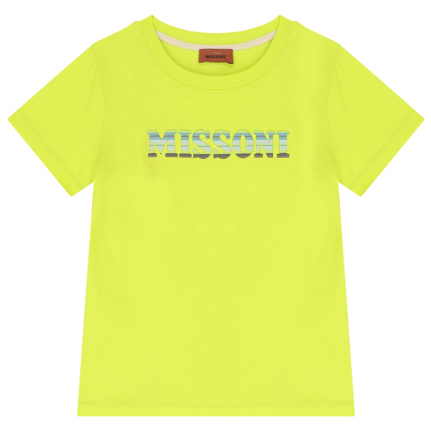 Boys Neon Yellow Logo T-Shirt, 1, hi-res