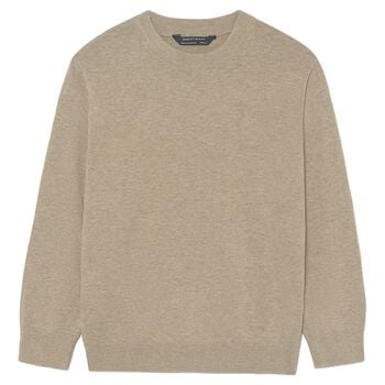 Boys Beige Knitted Jumper