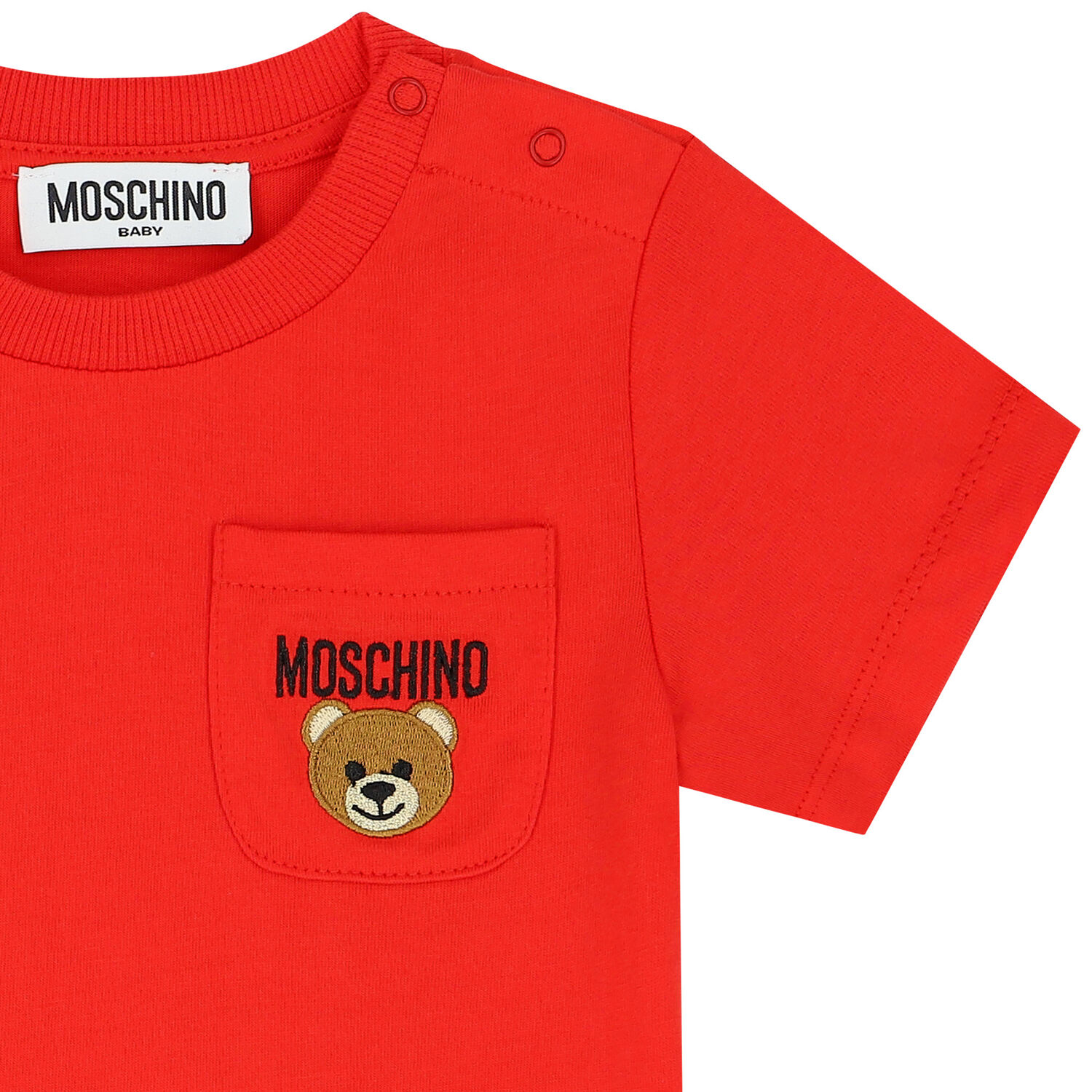 Red Teddy Bear Logo T-Shirt, 3, hi-res