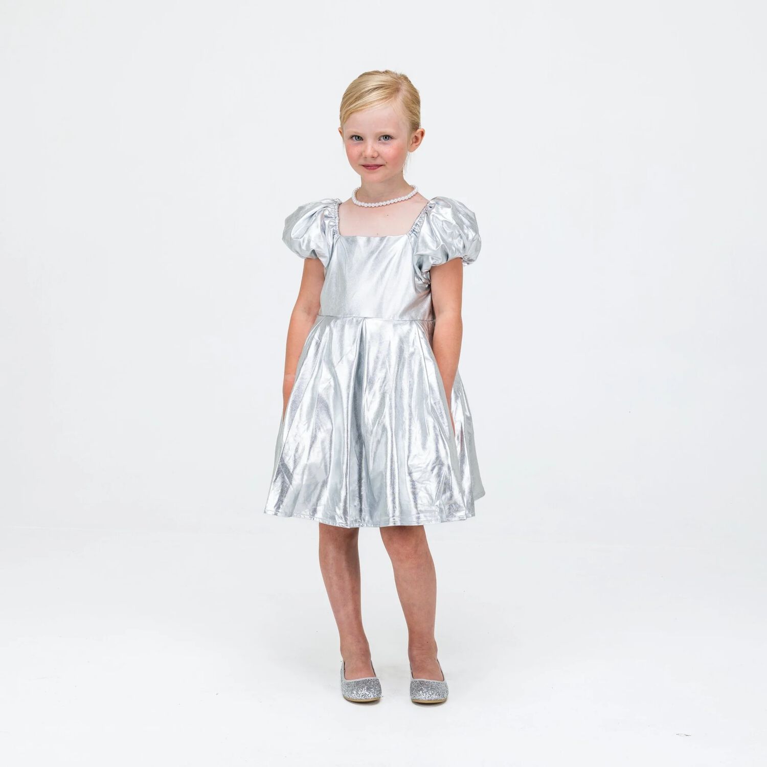 Girls Silver Dress, 1, hi-res image number null
